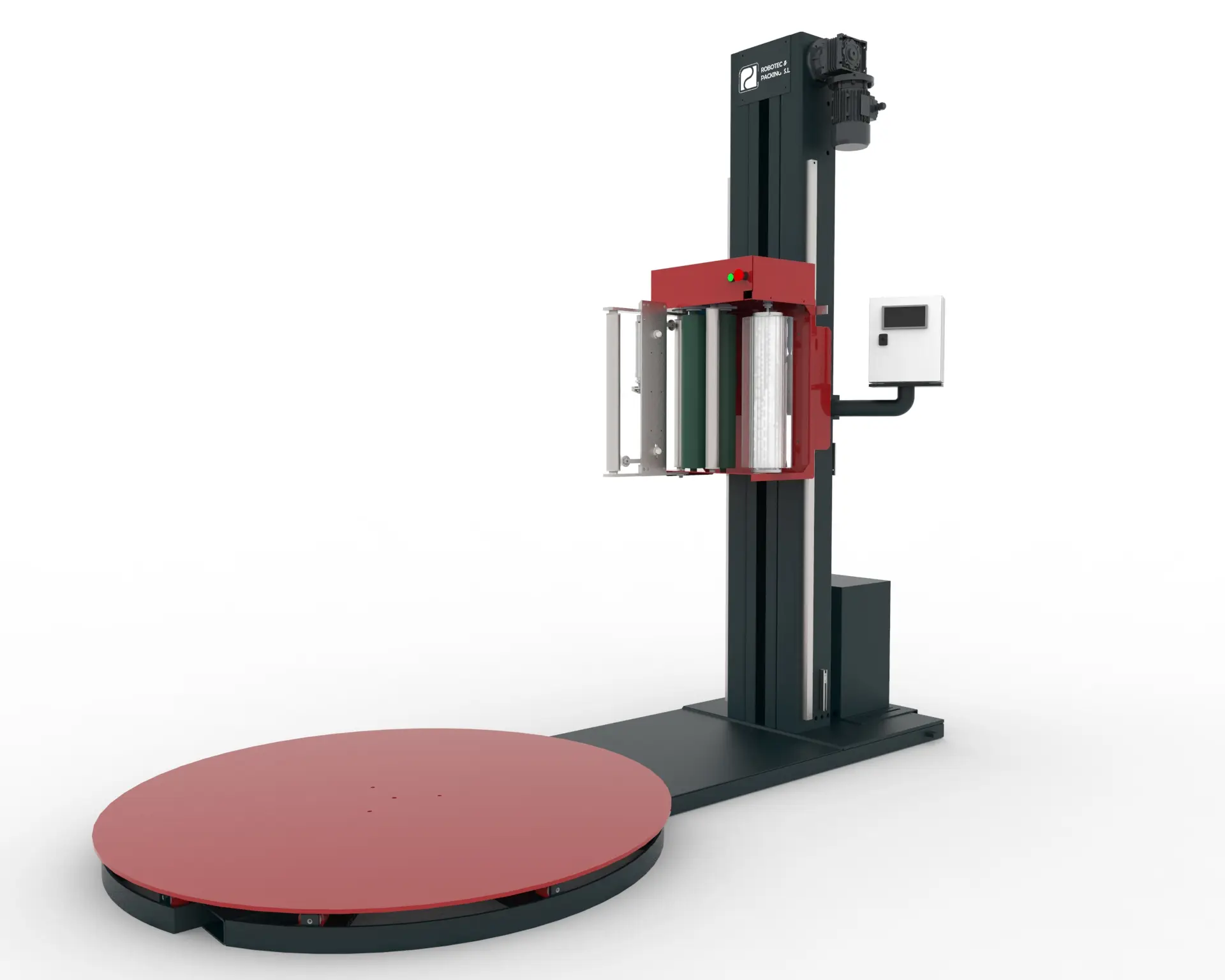 Banderoleuse semi-automatique pour grandes charges industrielles