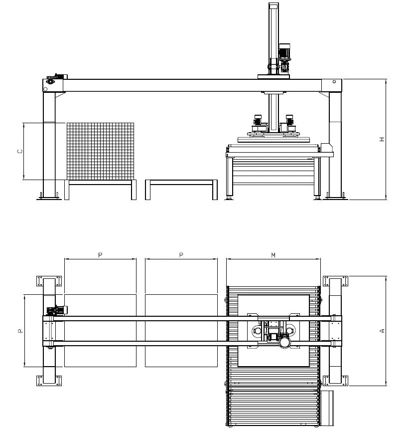 Technical drawing of Vacuum layer head