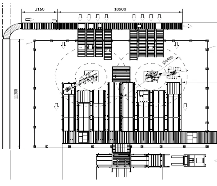 Installation of Robot palletizer
