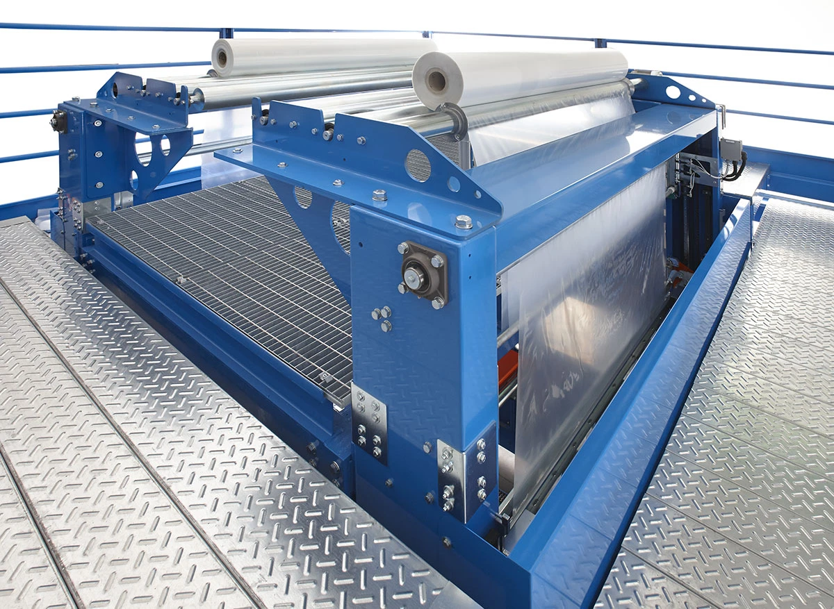 Envolvedora orbital ORBIT para embalagem de painéis sandwich e produtos de grande comprimento